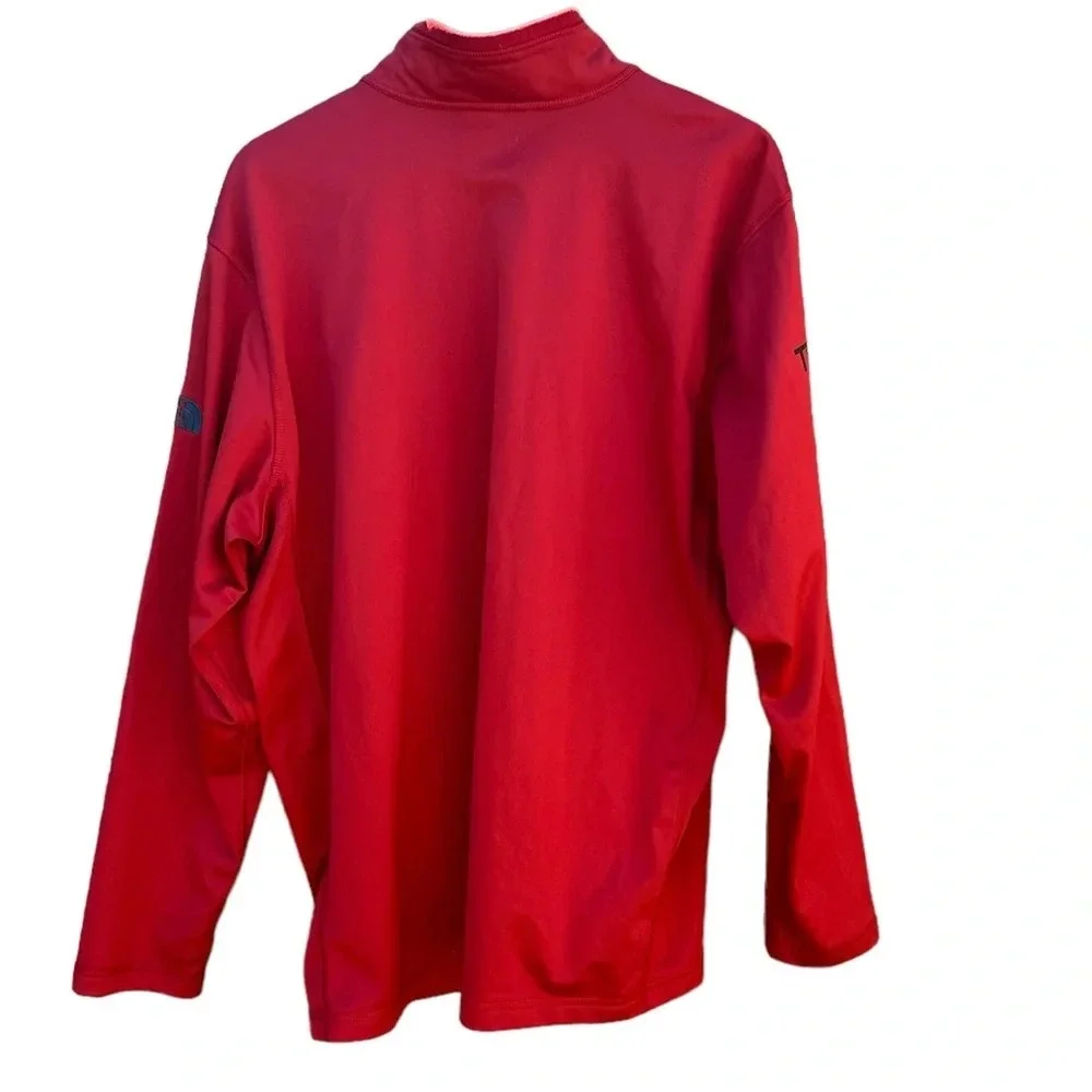 The North Face men's XL red pullover with Bejac logo
